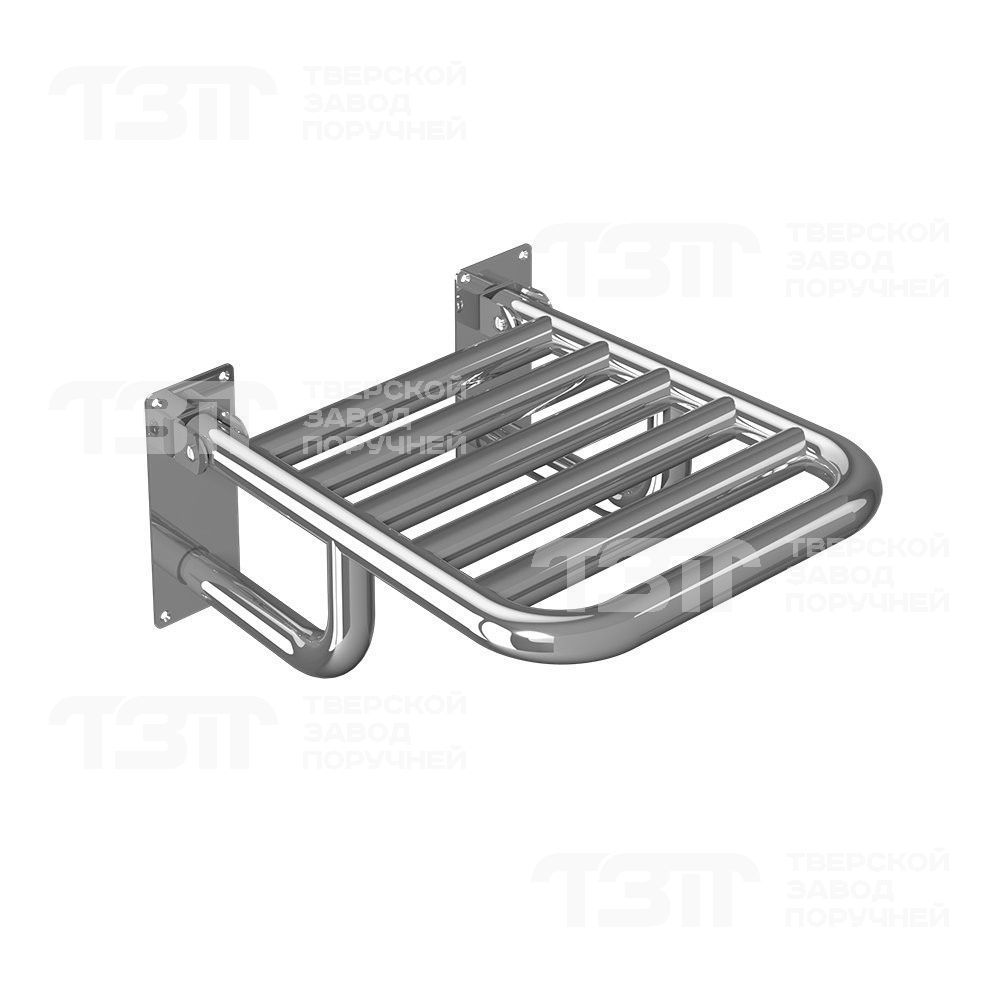 Сиденье откидное, пристенное, AISI 304, арт. 86027 оптом и в розницу на DISPENSATOR.RU