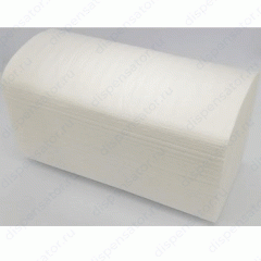 Листовые полотенца Бумага Сити-ОПТ V-сложение двухслойные белые с тиснением