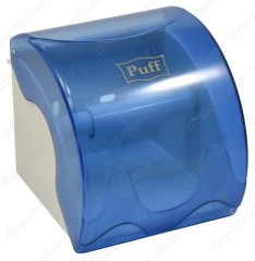 Диспенсер туалетной бумаги, малый puff-7105, синий, пластиковый, арт. 1402.105