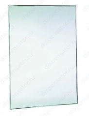 Зеркало антивандальное Nofer, с рамкой из глянцевой нержавеющей стали , 600х450мм, арт. 08050.B