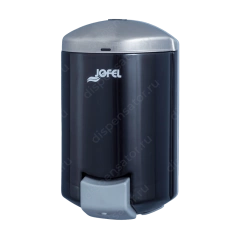 Дозатор Jofel Aitana Luxe д/жидкого мыла, 0,9 л, прозрач. дымчатый SAN-пластик/серый ABS-пластик, арт. AC71000