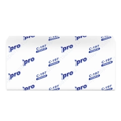 Полотенца бумажные двухслойные листовые Protissue Premium, V-сложение, арт. C197