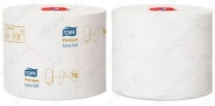 Туалетная бумага Tork Mid-size 127510 в миди-рулонах ультрамягкая трёхслойная 27 рулонов по 70м
