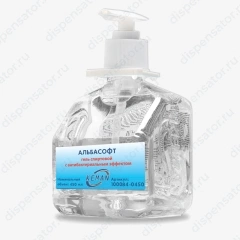 Гель спиртовой Keman «Альбасофт» с антибактериальным эффектом, флакон (картридж) для К3 с дозатором 450мл