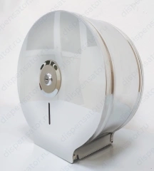 Глянцевый диспенсер для туалетной бумаги BRIMIX с ключом - барабан, нержавейка, арт. 920.001