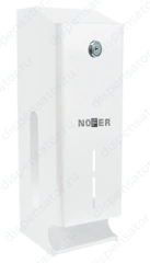 Диспенсер для туалетной бумаги Nofer 05102.W Industrial белый, нержавеющая сталь