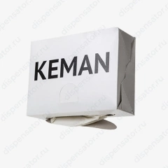Листовые полотенца Keman бумажные для диспенсера Р1 Z-сложение 10 пачек по 160 шт. двухслойные белые  