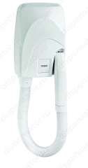 Настенный автоматический фен с рукояткой Mediclinics, подставкой и шлангом, 1100 Вт, поликарбонат, цвет белый, арт. SC0087
