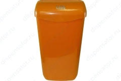 Корзина д/мусора LIME 23л подвесная с держателем мешка оранжевая, арт. 974233