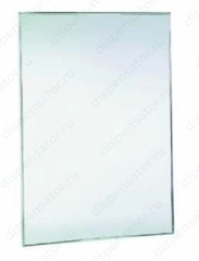 Зеркало антивандальное Nofer c рамкой из глянцевой нержавеющей стали,800х600мм, арт. 08052.B