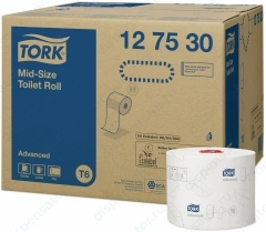 Туалетная бумага Tork Mid-size 127530 в миди-рулонах 27 рулонов по 100м