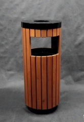 Урна-пепельница "Wood", дуб/махагон/полисандр/тик, с пепельницей, с емкостью 40 л