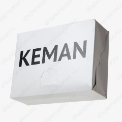 Листовые полотенца Keman бумажные для диспенсера Z-сложение 20 пачек по 160 шт. двухслойные белые