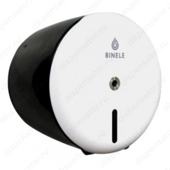 Диспенсер для туалетной бумаги BINELE DP02CS cType черно-белый, пластик