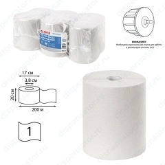 Полотенца бумажные LAIMA (Система H1) UNIVERSAL рулонные однослойные серые