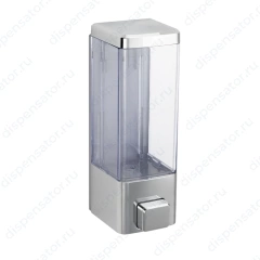 GFmark - Дозатор жидкого мыла пластиковый, хромированный, квадратный, 250 мл, арт. 623