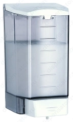 Дозатор жидкого мыла Mediclinics, объем 1,1л, 204х108х107мм, АБС/САН-пластик, цвет белый/дымчатый, арт. DJ0010F