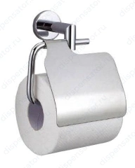 Держатель для туалетной бумаги с крышкой Nofer LINE глянец, арт. 16500.B