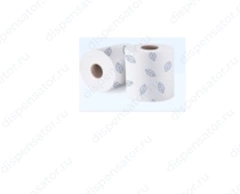 Туалетная бумага Сити-ОПТ двухслойная с синим листиком 12 рулонов по 160м