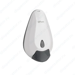 GFmark - Дозатор жидкого МЫЛА, универсальный, пластиковый, БЕЛЫЙ с глазком - капля, 400 мл, арт. 637