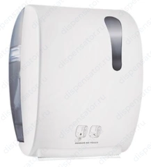 Диспенсер для бумажных полотенец Nofer 04033.W сенсорный, белый, пластик