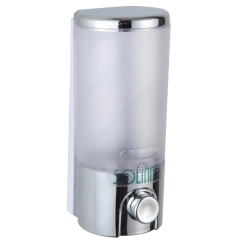 Дозатор для жидкого мыла пластиковый "Solinne", 1628H, хром, 380 мл, арт. 2516.072