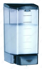 Дозатор жидкого мыла Mediclinics, объем 1,1л, 204х108х107мм, АБС/САН-пластик, цвет черный/дымчатый, арт. DJ0020F