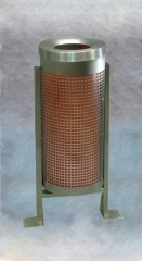 Урна "Атриум", 310х700, шлифованная, кольцо под пакет, 50 л