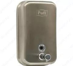 Дозатор для жидкого мыла из нерж. стали, матовый  puff-8615m, хром матовый, 1000 мл, арт. 1402.097