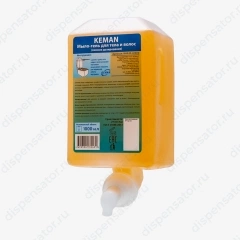 Мыло-гель для тела и волос (пенное дозирование) сменный картридж 1л. (Aquarius) Keman 100142-А1000