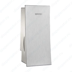 BRIMIX - Дозатор жидкого мыла настенный, из нержавеющей стали 201,на 800 мл МАТОВЫЙ ХРОМ, арт. 645