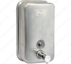 Дозатор для жидкого мыла из нерж. стали, матовый puff-8608m, хром матовый, 800 мл, арт. 1402.096