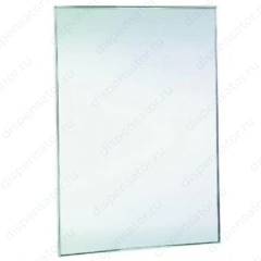 Зеркало антивандальное Nofer c рамкой из глянцевой нержавеющей стали,700х500мм, арт. 08051.B
