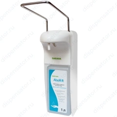 Локтевой дозатор для мыла и антисептика Saraya MDS-1000PW