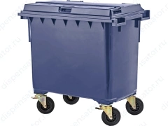 Мусорный контейнер на колёсах (770 л) синий