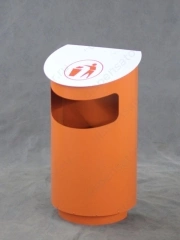 Урна "Ека", оранжевый, алюминий,  440х316 мм