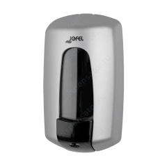 Дозатор Jofel Aitana д/жидкого мыла, 1,0 л, прозрач. дымчатый SAN-пластик/ABS-пластик, цвет, арт. AC70300  
