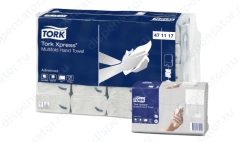 Листовые полотенца Tork Xpress Multifold 471117 белые двухслойные 20 пачек по 190 шт.