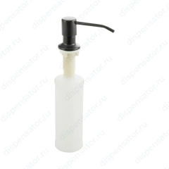 Brimix - Дозатор для жидкого мыла и моющих средств, ГРАФИТ, врезной, под раковину, пластиковый, 300 мл, арт. 6285