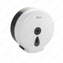 GFmark - Диспенсер для туалетной бумаги - барабан, пластиковый, БЕЛЫЙ с глазком - капля с ключом, арт. 914