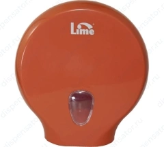 Диспенсер д/туалетной бумаги LIME 200м оранжевый, арт. 915203