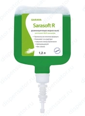 Дезинфицирующее жидкое мыло Saraya Sarasoft R1200 1,2л.