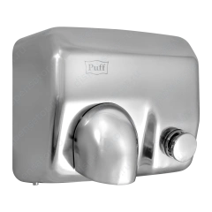 Электросушитель для рук "Puff-8844", хром, 2,3 кВт, с кнопкой включения, арт. 1401.302