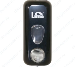 Диспенсер д/жидкого мыла LIME 0.6л, заливной, чёрный, арт. 971002