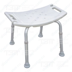 Стул-сиденье для ванной и душа "Антибак", AL/HDPE, бел, арт. 81015
