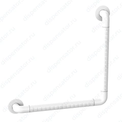 BRIMIX - Поручень угловой для инвалидов универсальный БЕЛЫЙ диаметр трубы 35 мм, арт. 943