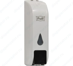 Дозатор для жидкого мыла пластиковый puff-8104, белый, 350 мл, арт. 1402.093
