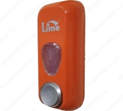 Диспенсер д/жидкого мыла LIME 0.6л, заливной, оранжевый, арт. 971003