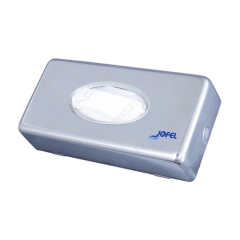 Диспенсер-контейнер Jofel Azur для косметич. салфеток, хромир. ABS-пластик+прозрач. SAN-пластик, арт. AH65000